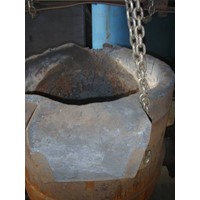 Casting ladle SENSENBRENNER, ± 1,2 t, with planetary gearbox
